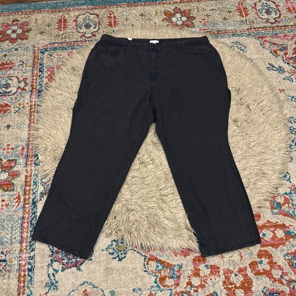 NWOT good American good boy jeans with side slits size 24 - Picture 1 of 6
